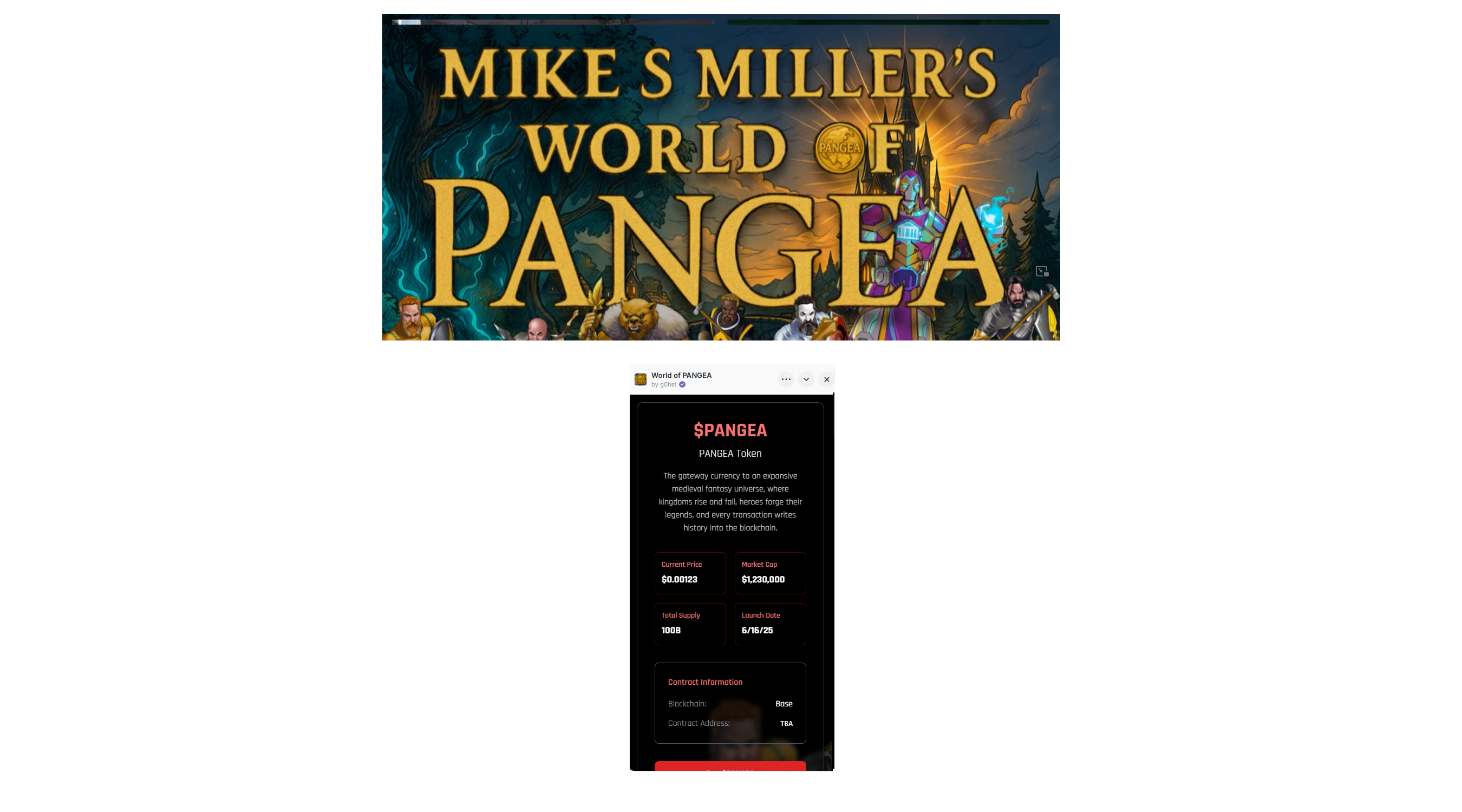 World of PANGEA - Farcaster Mini Apps screenshot